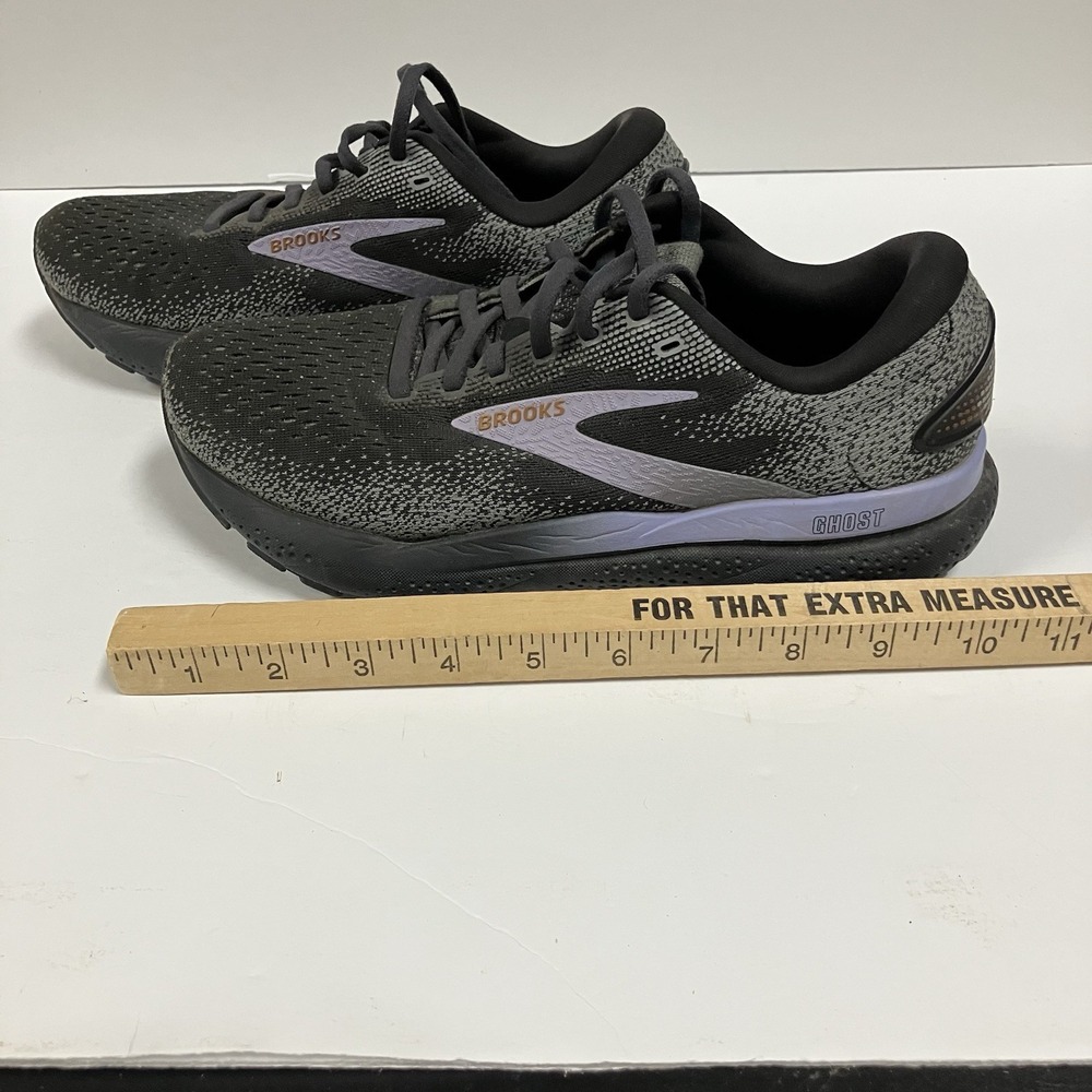 Brooks Ghost Women’s Running Shoes - Black with Lavender Accents